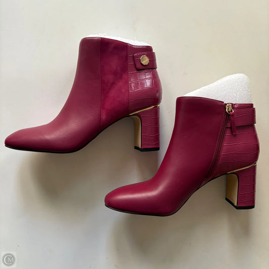 Boots Ankle Heels By White House Black Market In Pink, Size: 10