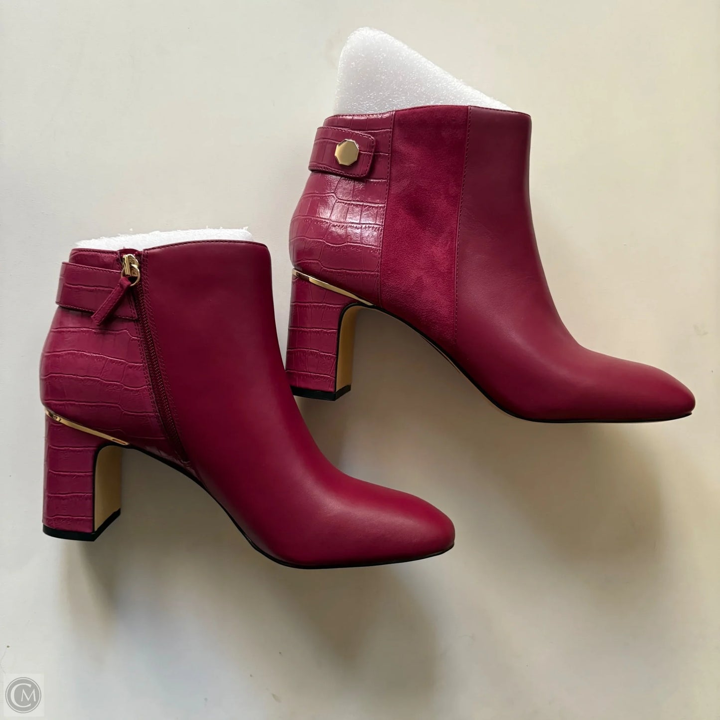 Boots Ankle Heels By White House Black Market In Pink, Size: 10