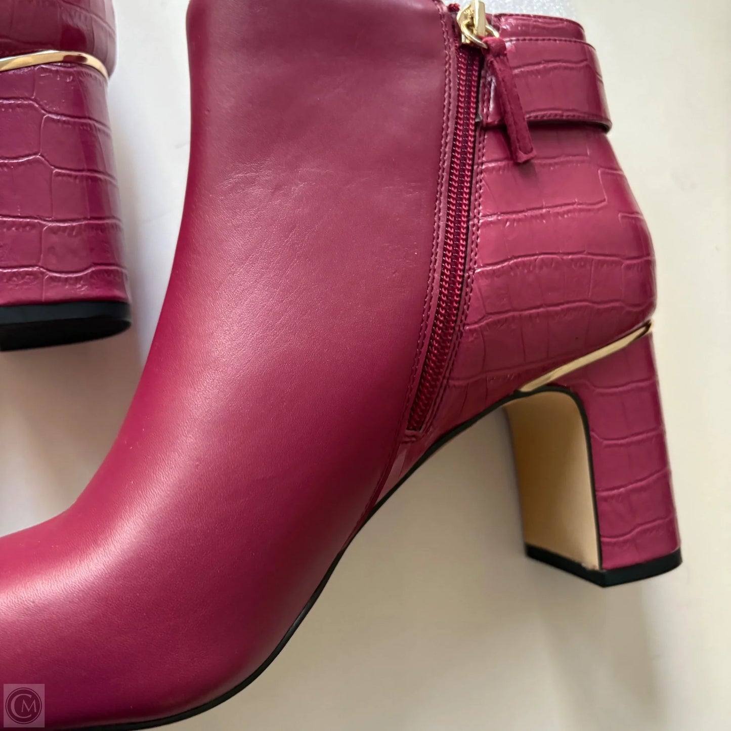 Boots Ankle Heels By White House Black Market In Pink, Size: 10