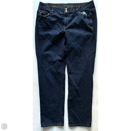 Jeans Straight By Lane Bryant In Blue, Size: 22