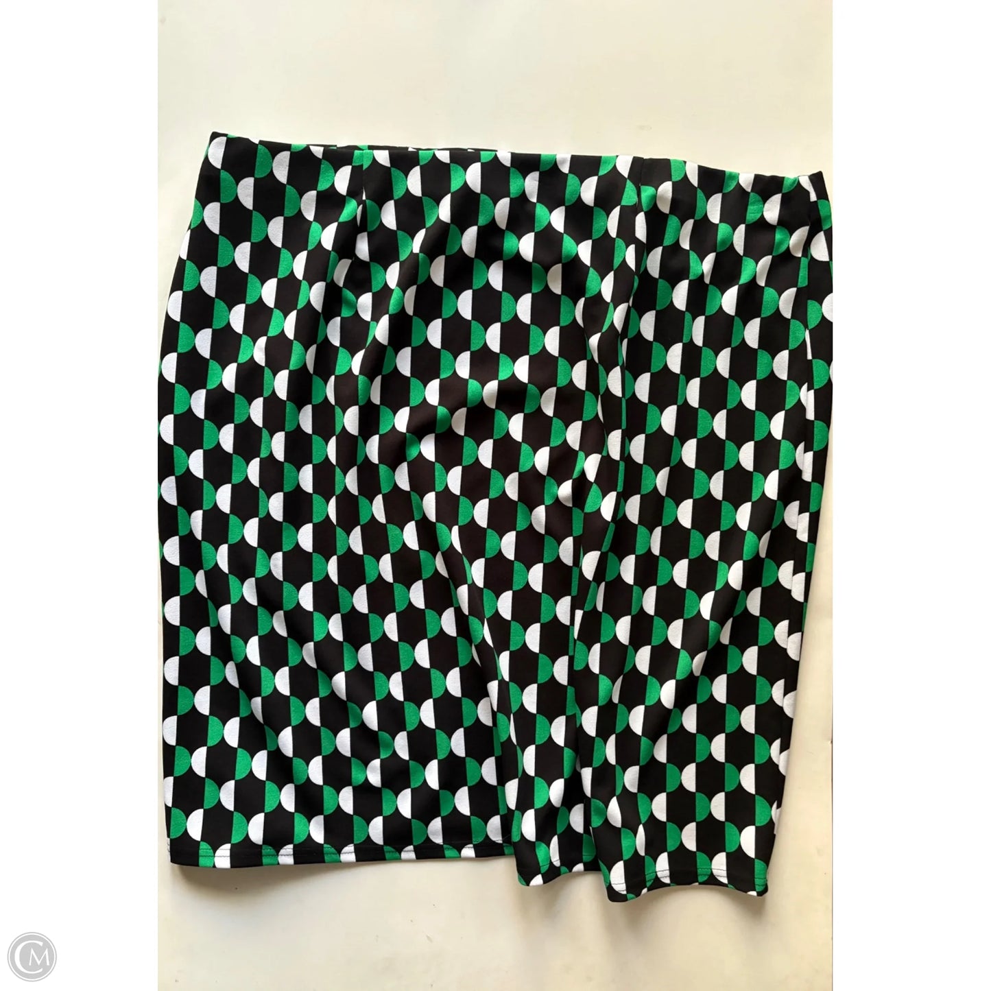 Skirt Midi By Cato In Black & Green, Size: 3x