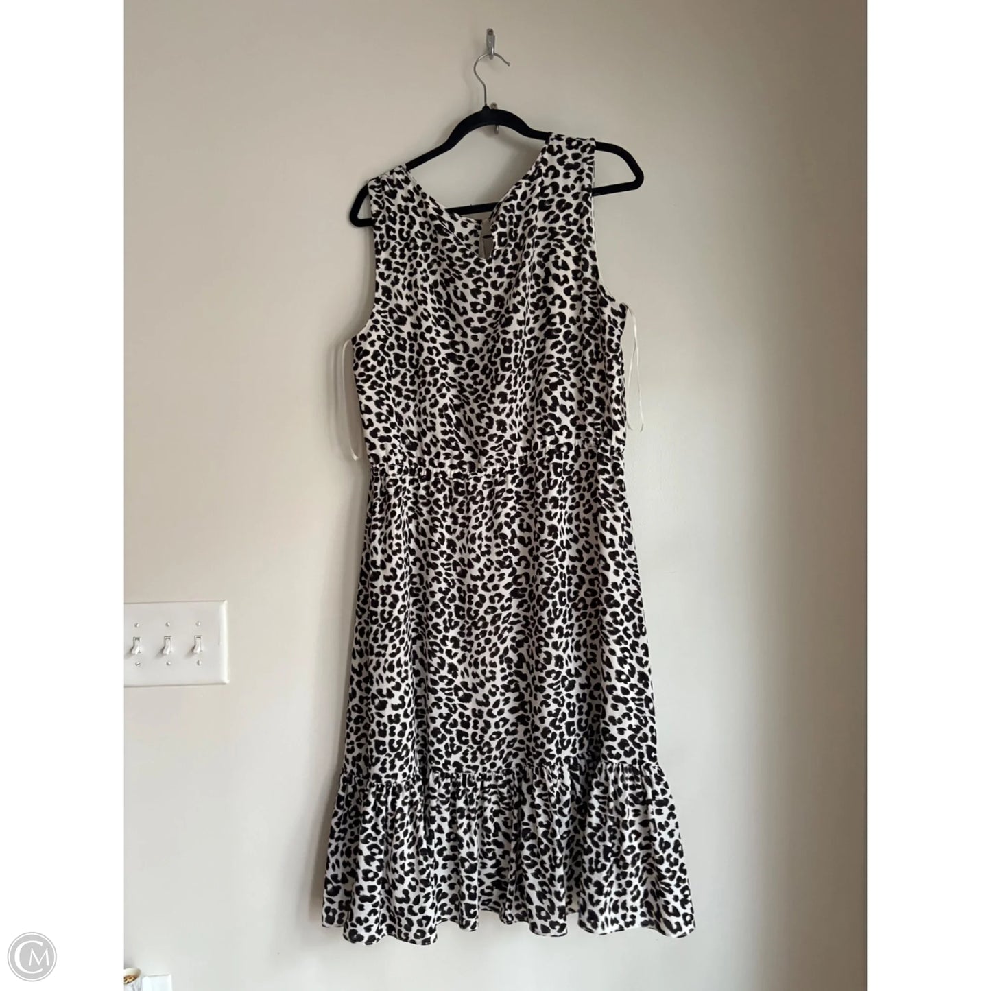 Dress Casual Midi By Talbots In Animal Print, Size: Xl