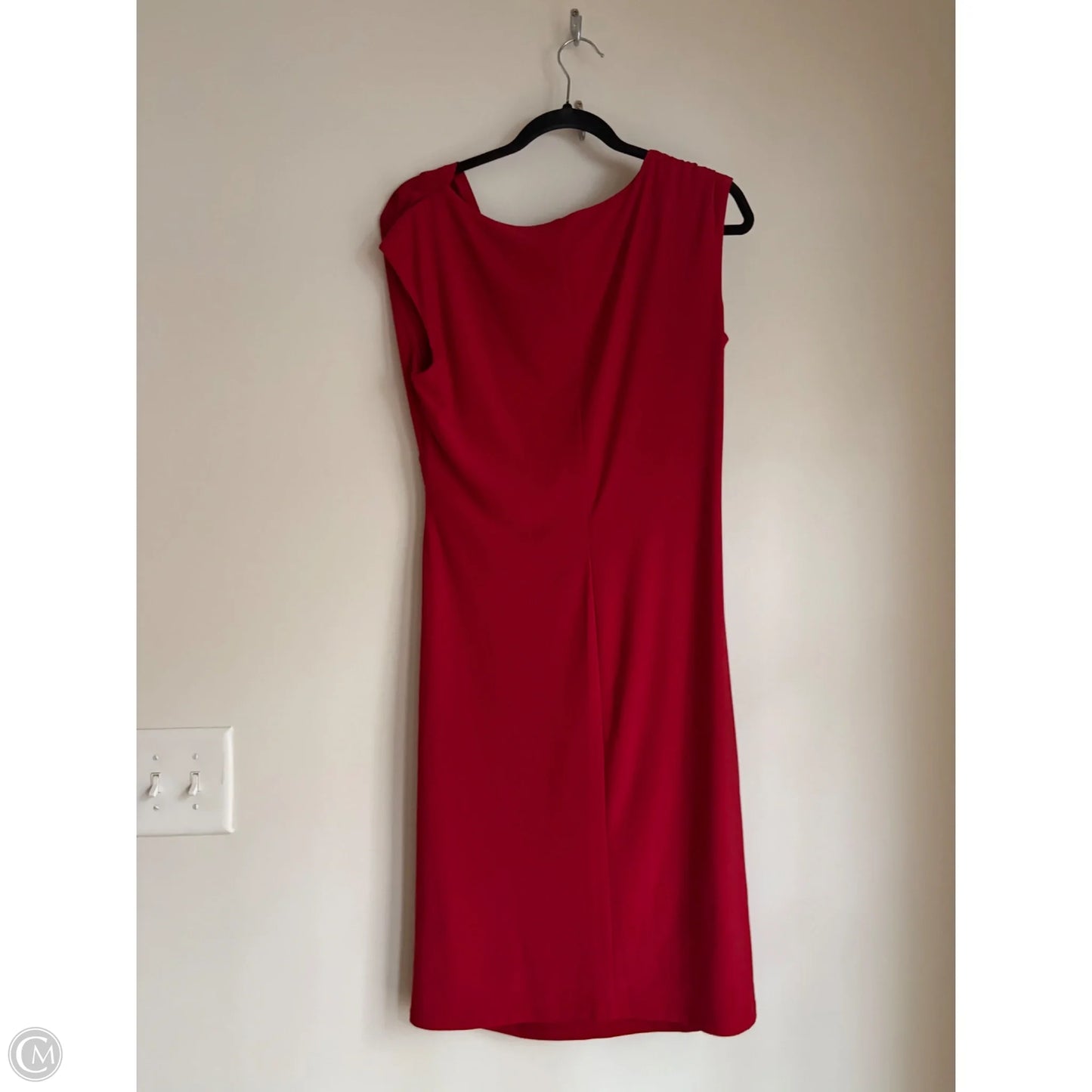 Dress Casual Midi By Ralph Lauren In Red, Size: L