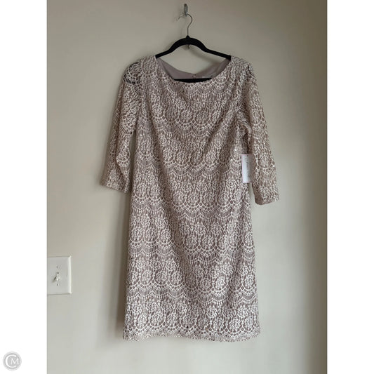 Dress Party Midi By Jessica Howard In Cream, Size: L