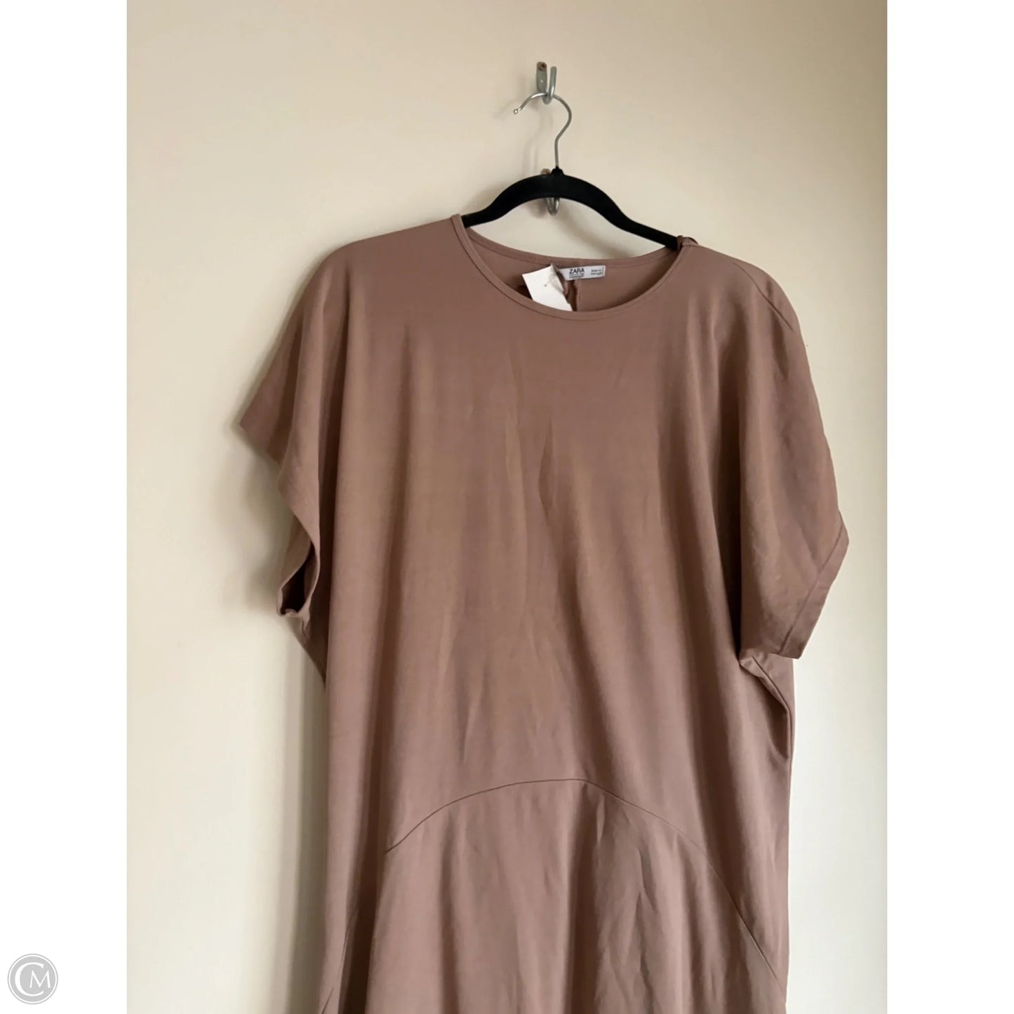 Dress Casual Maxi By Zara In Taupe, Size: S