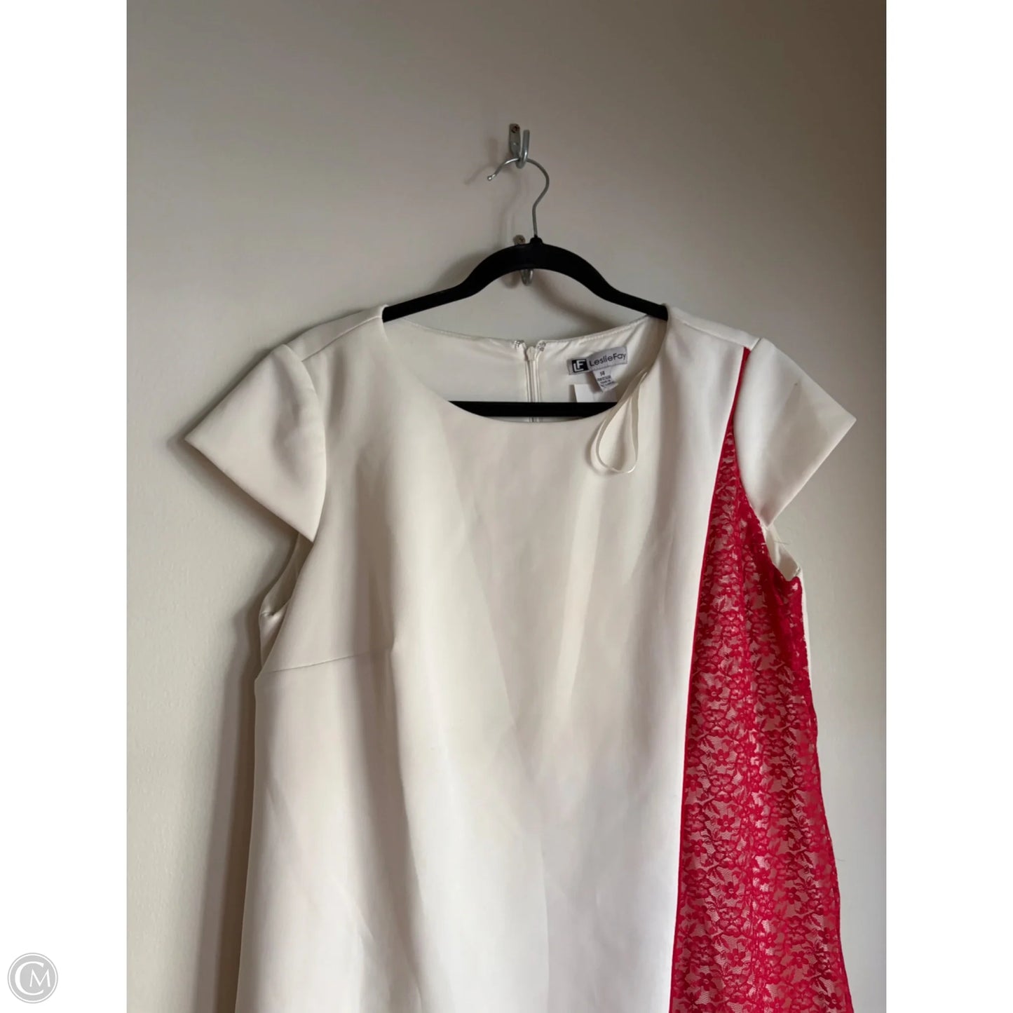 Dress Work By Leslie Fay In Red & White, Size: L