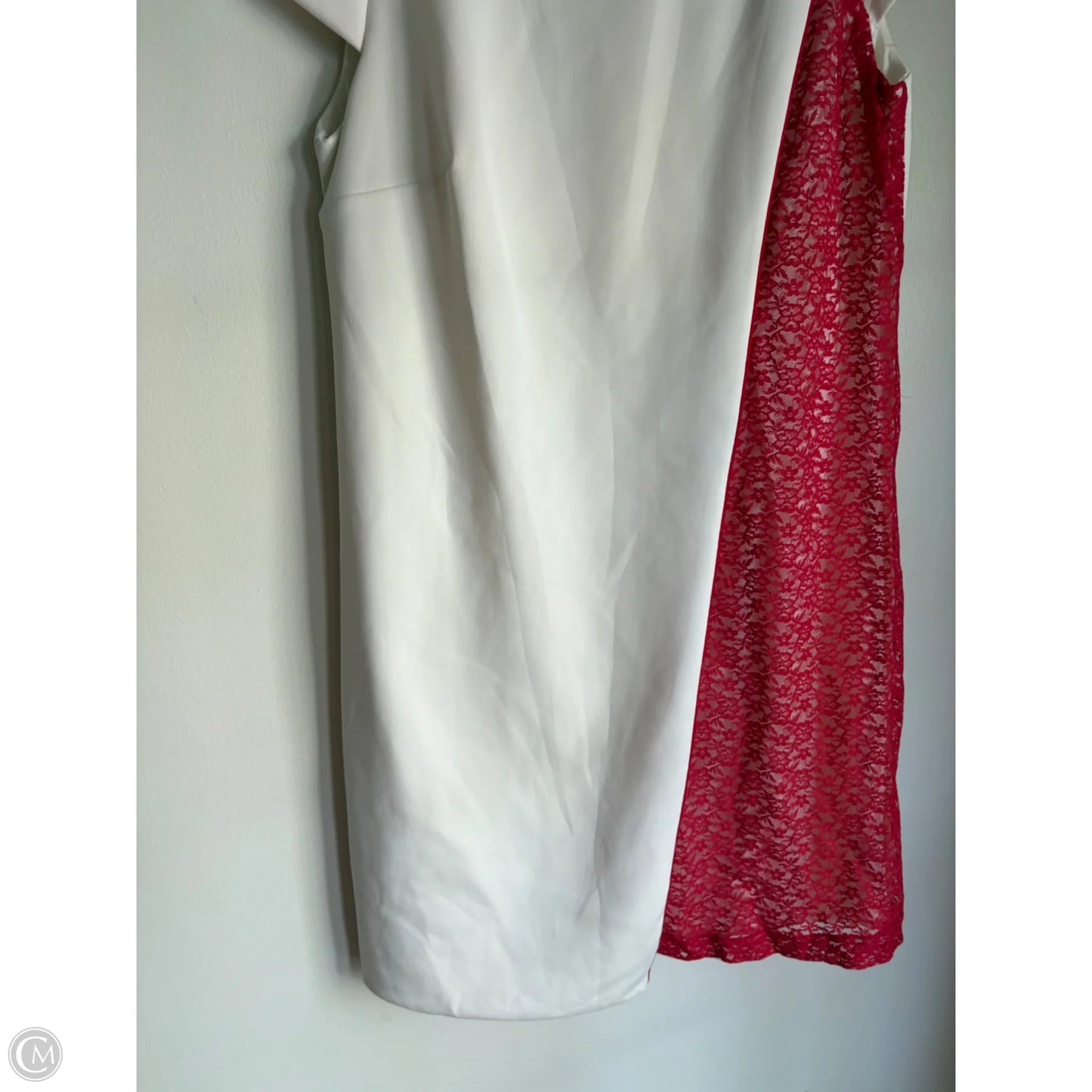 Dress Work By Leslie Fay In Red & White, Size: L