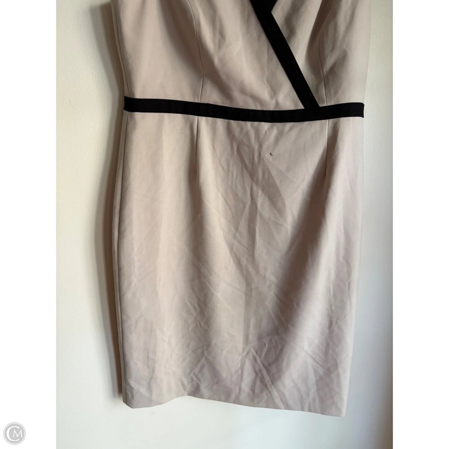 Dress Work By Calvin Klein In Taupe, Size: L