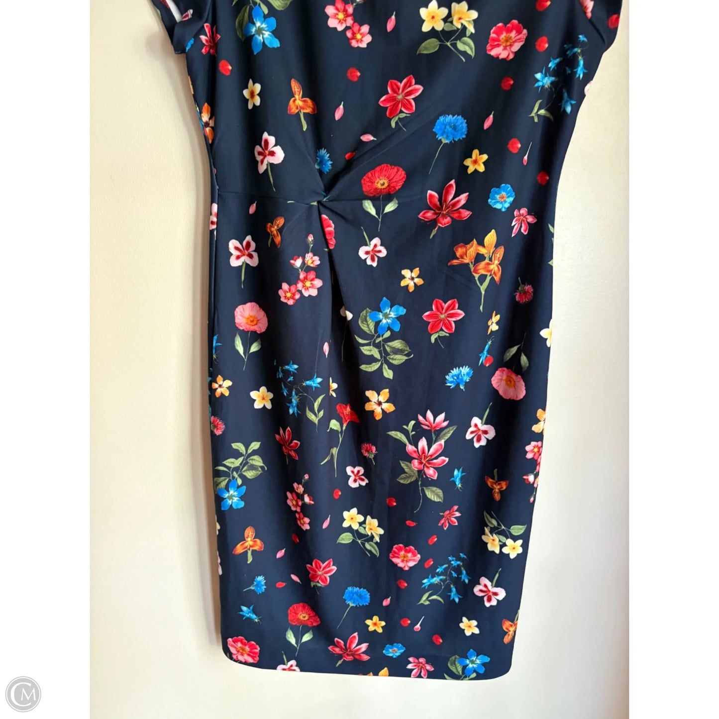 Dress Work By Tahari In Floral Print, Size: L