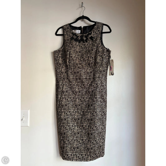 Dress Work By Evan-picone In Black & Brown, Size: L