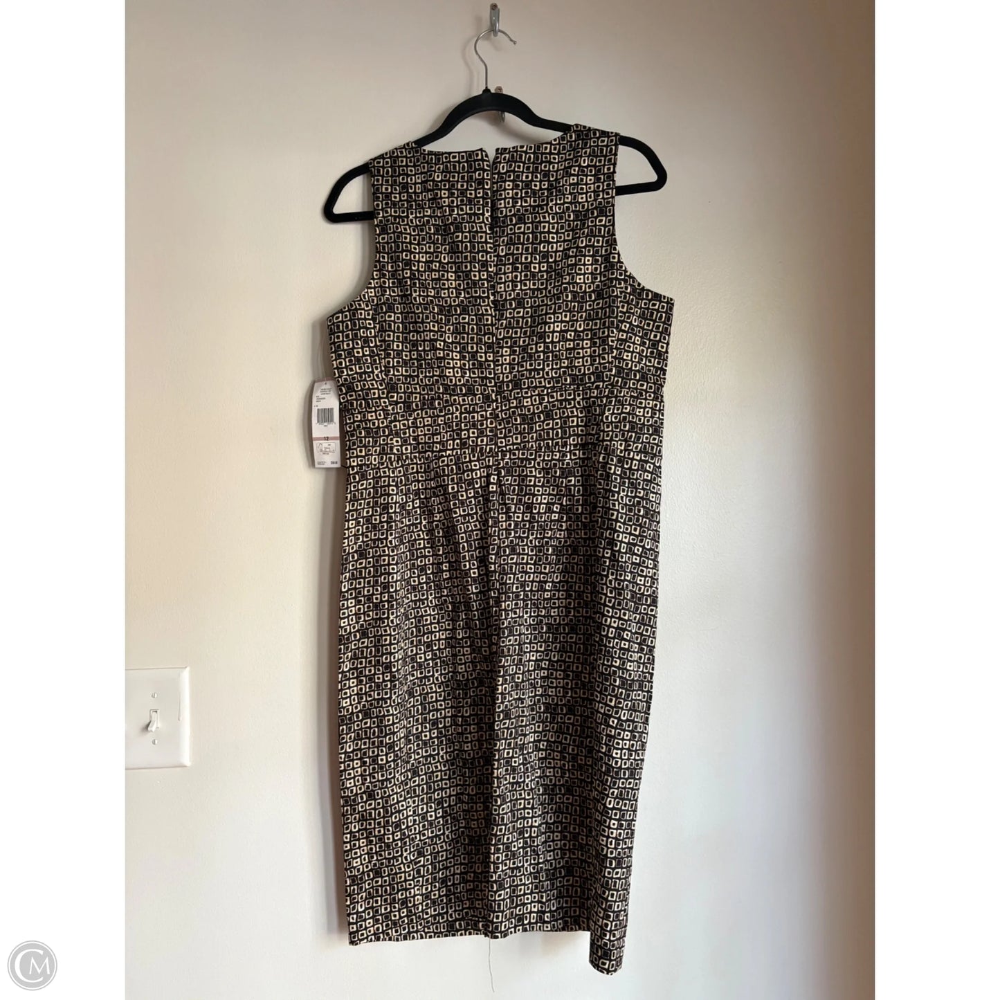 Dress Work By Evan-picone In Black & Brown, Size: L