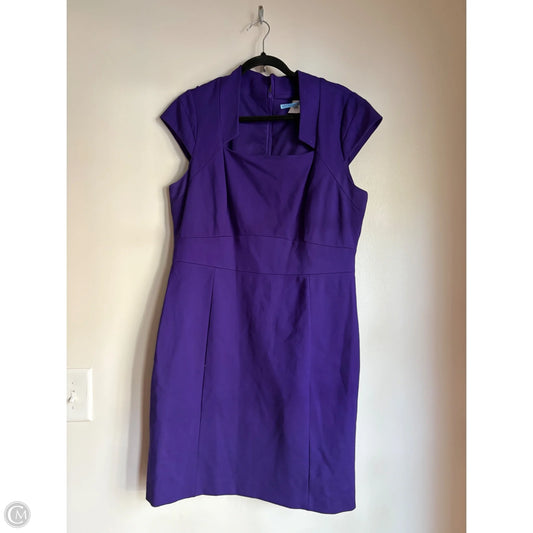 Dress Work By Antonio Melani In Purple, Size: L