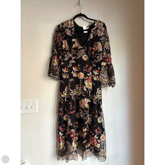 Dress Casual Maxi By Reba In Floral Print, Size: L
