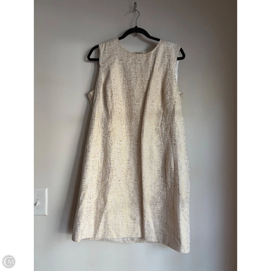 Dress Work By Peter Nygard In Gold, Size: Xl
