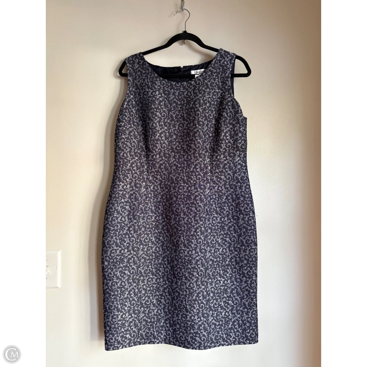 Dress Work By Jones Studio In Navy, Size: L