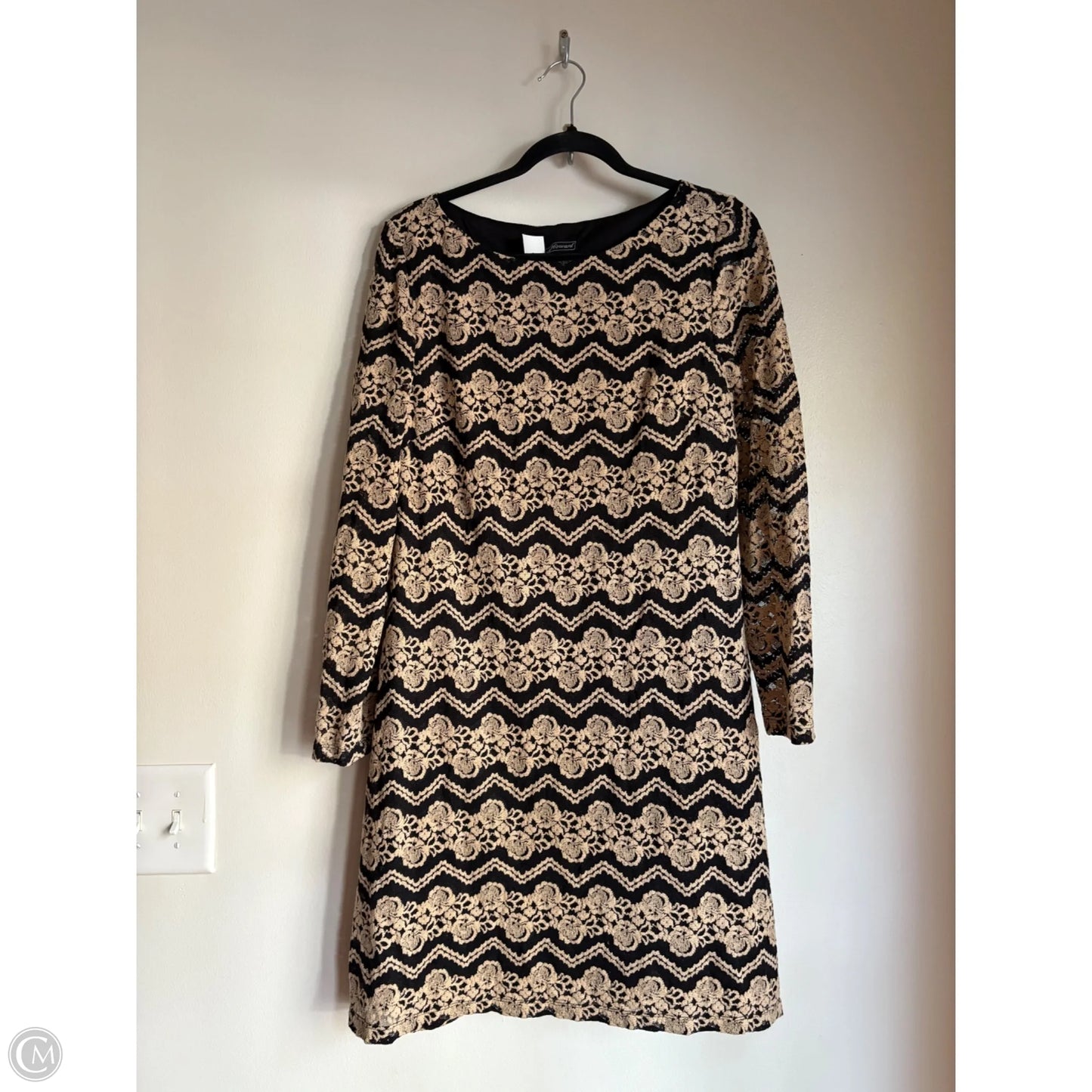 brown dress work Rihoas Vintage Button-Front Coat Dress