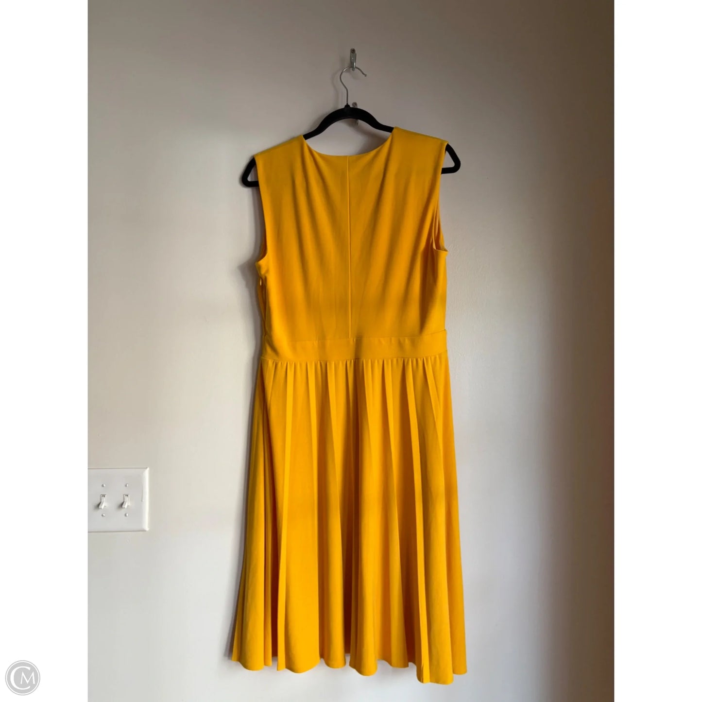 Dress Work By Tahari In Yellow, Size: L