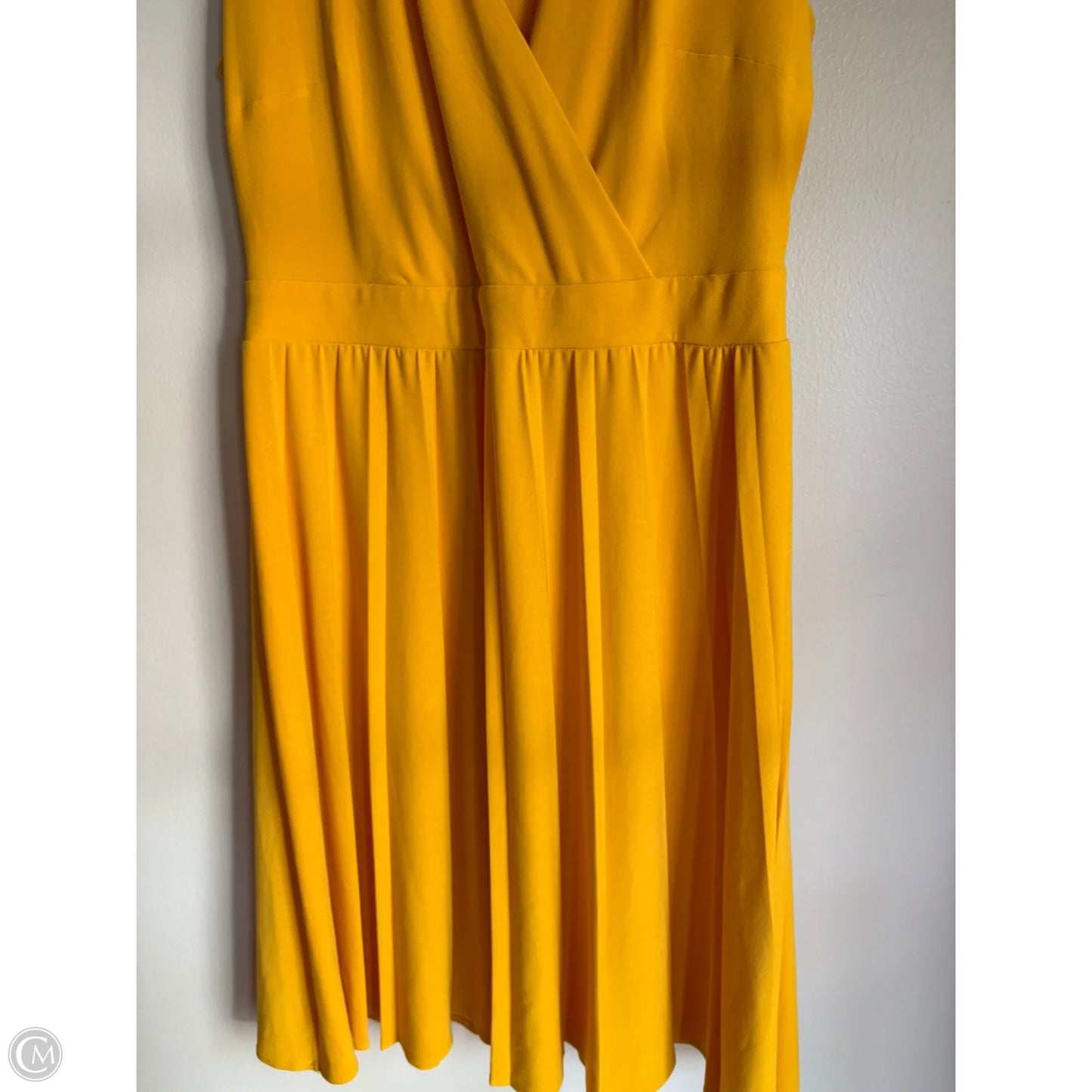 Dress Work By Tahari In Yellow, Size: L