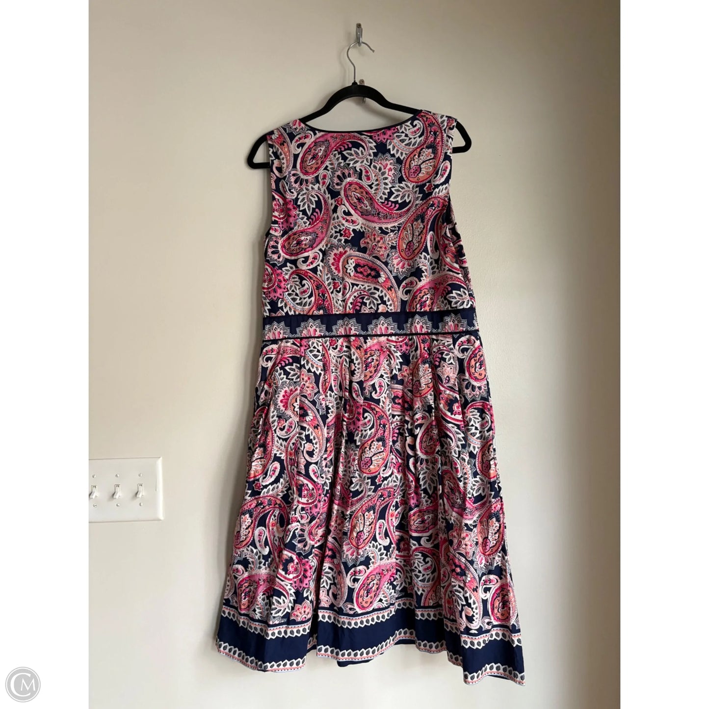 Dress Work By Talbots In Paisley Print, Size: L