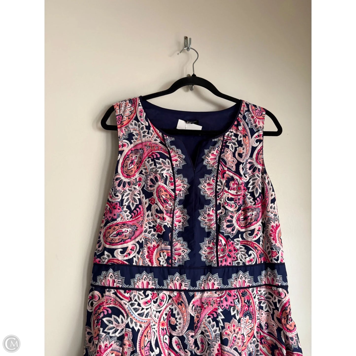 Dress Work By Talbots In Paisley Print, Size: L