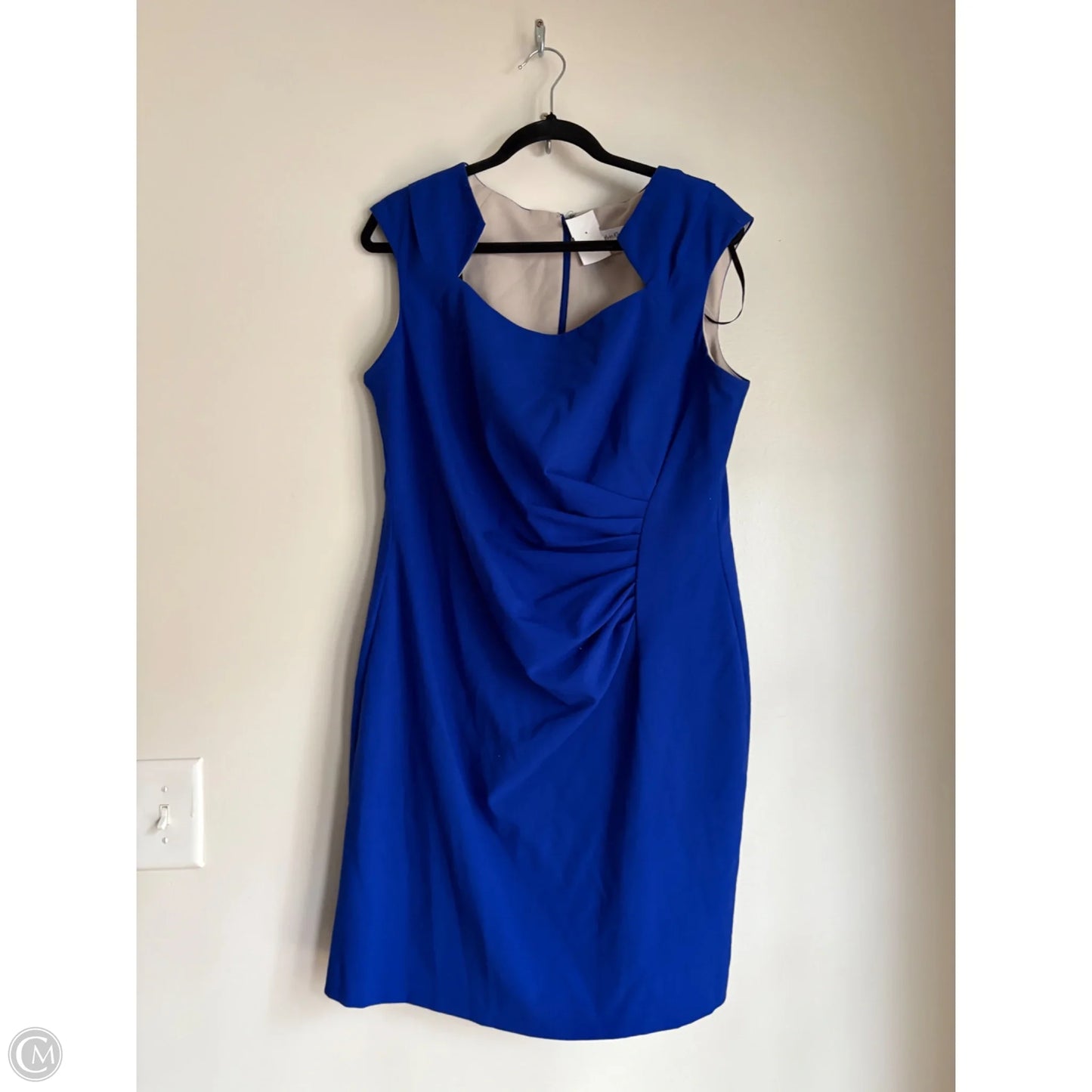 Dress Work By Calvin Klein In Blue, Size: Xlp