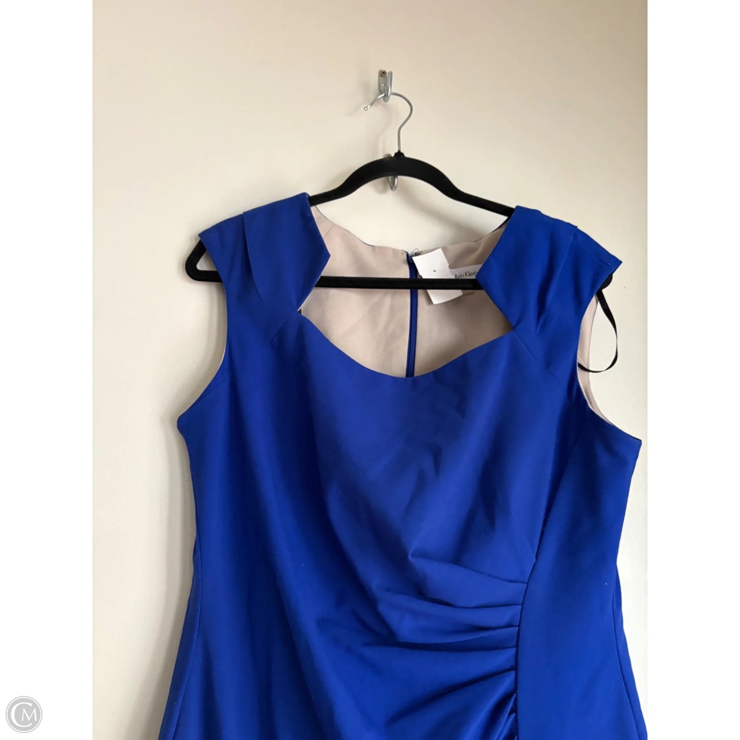 Dress Work By Calvin Klein In Blue, Size: Xlp