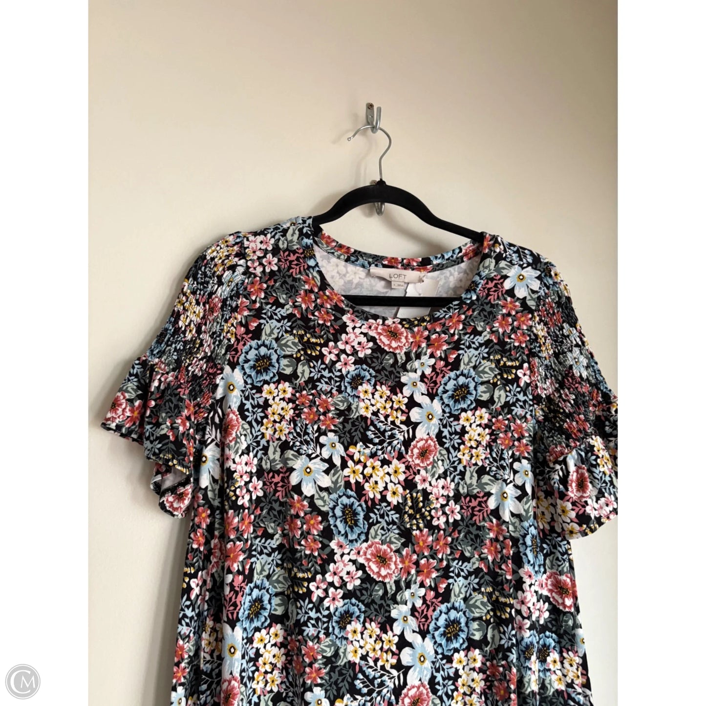 Dress Casual Midi By Loft In Floral Print, Size: S