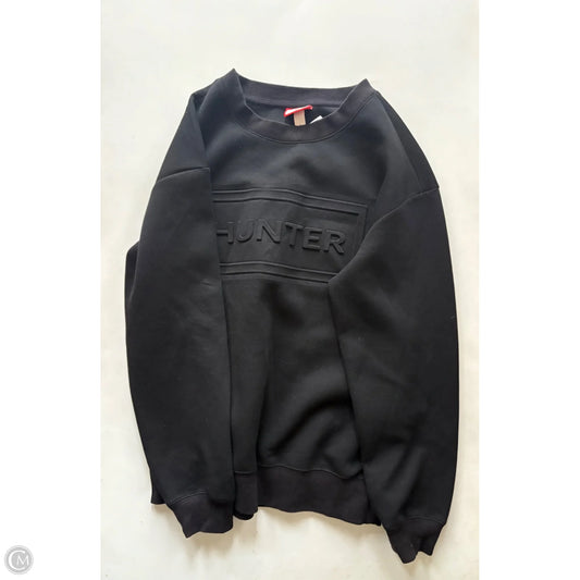 Sweatshirt Crewneck By Hunter In Black, Size: S