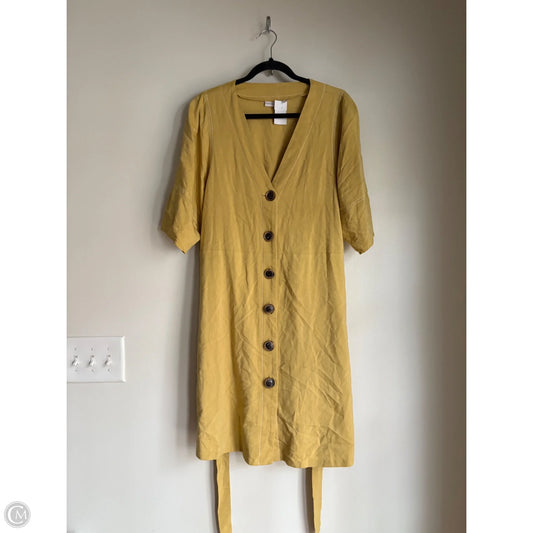 Dress Casual Maxi By Eva Mendes In Yellow, Size: L