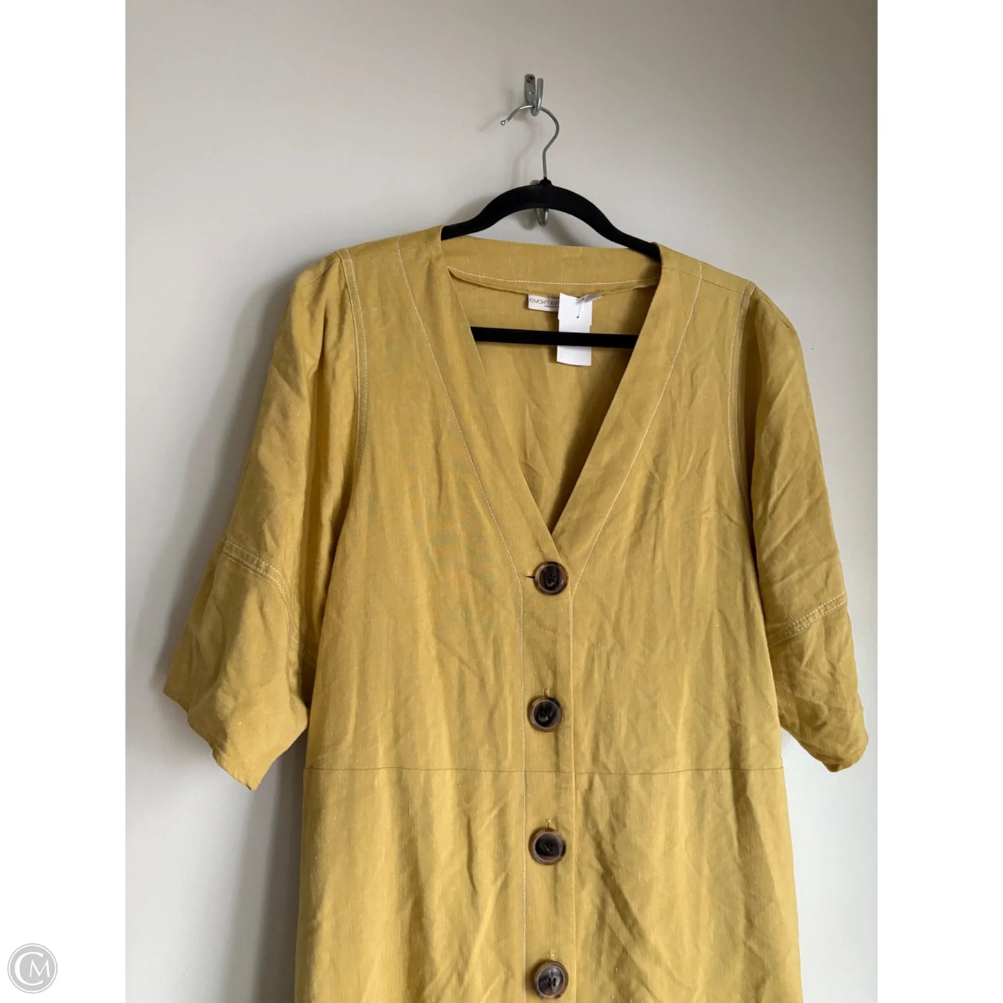 Dress Casual Maxi By Eva Mendes In Yellow, Size: L