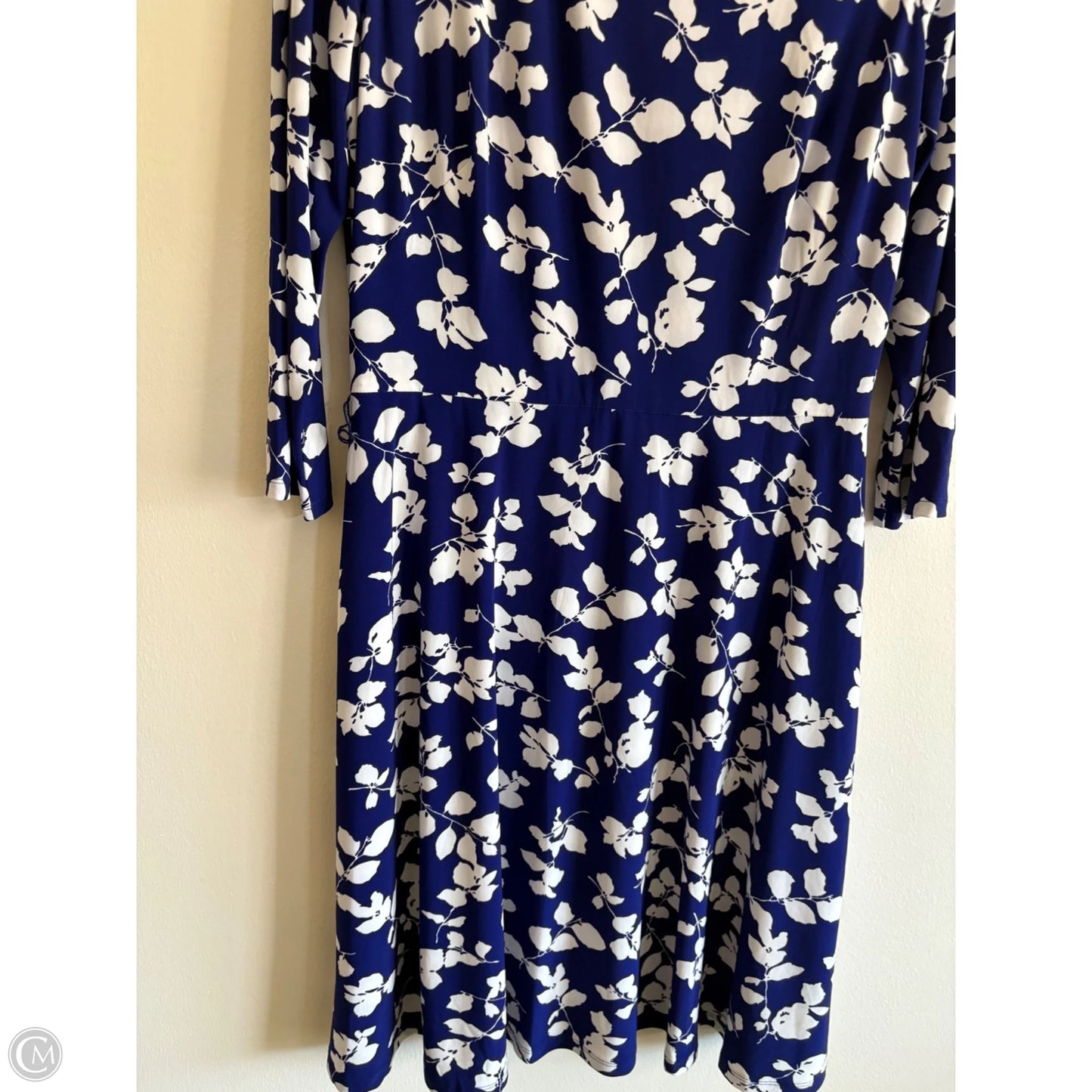 Dress Work By Lauren By Ralph Lauren In Blue, Size: L