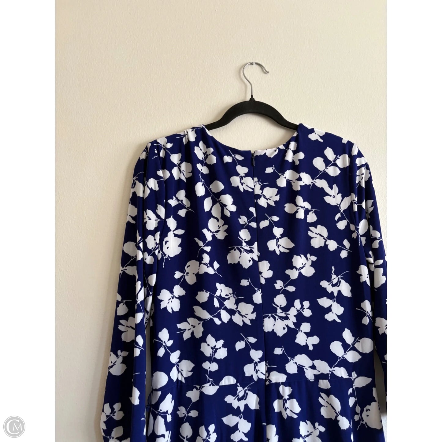 Dress Work By Lauren By Ralph Lauren In Blue, Size: L