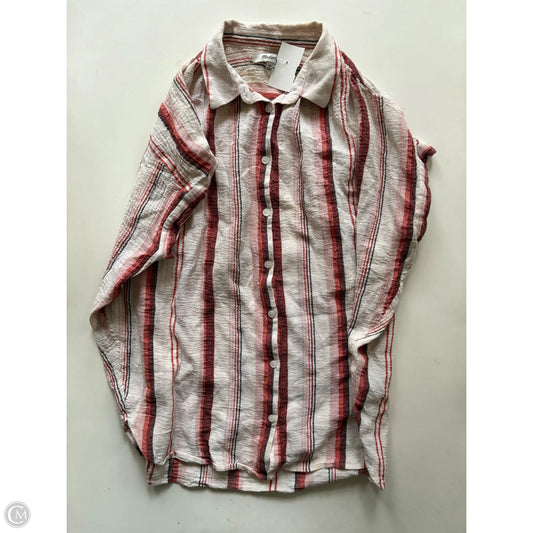 Top Short Sleeve By Madewell In Striped Pattern, Size: Xs