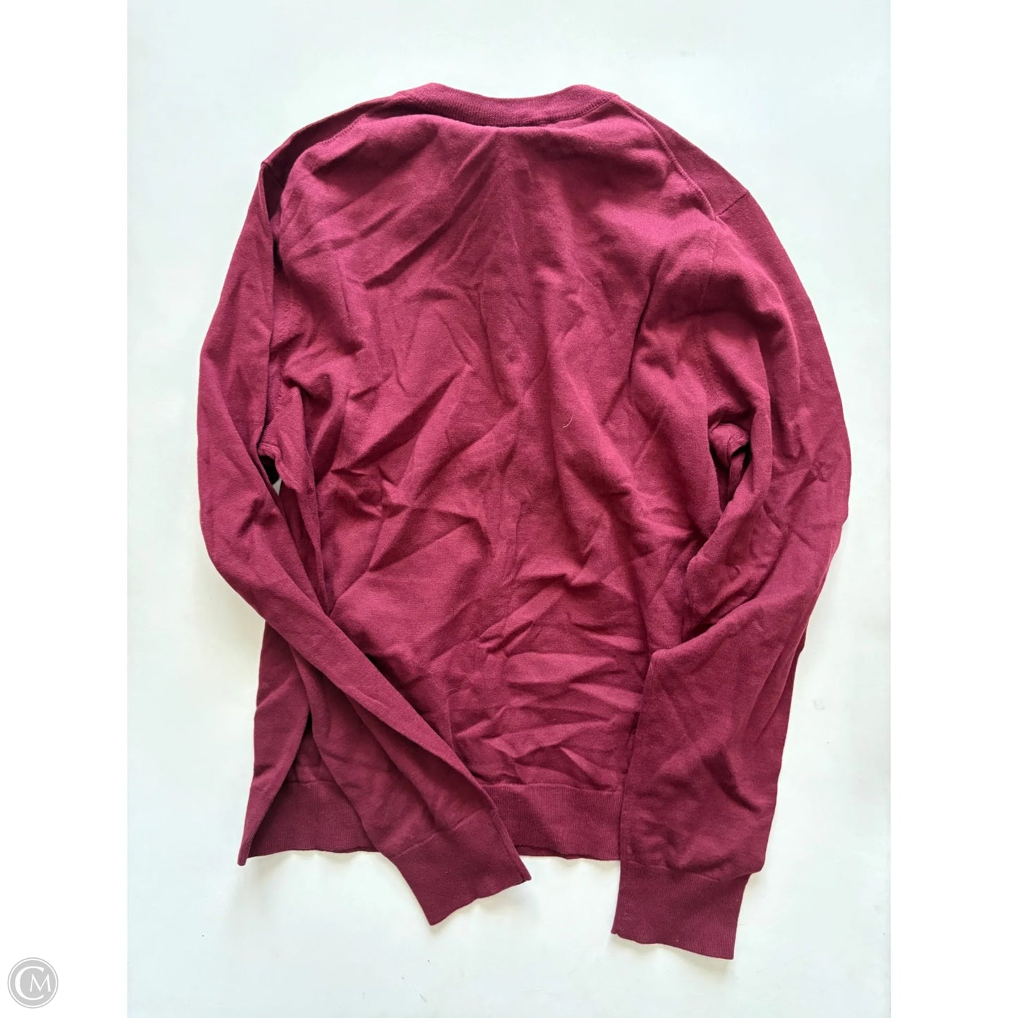 Sweater Cardigan By J. Crew In Maroon, Size: Xl