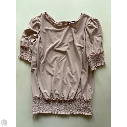 Top Short Sleeve By Express In Pink, Size: M