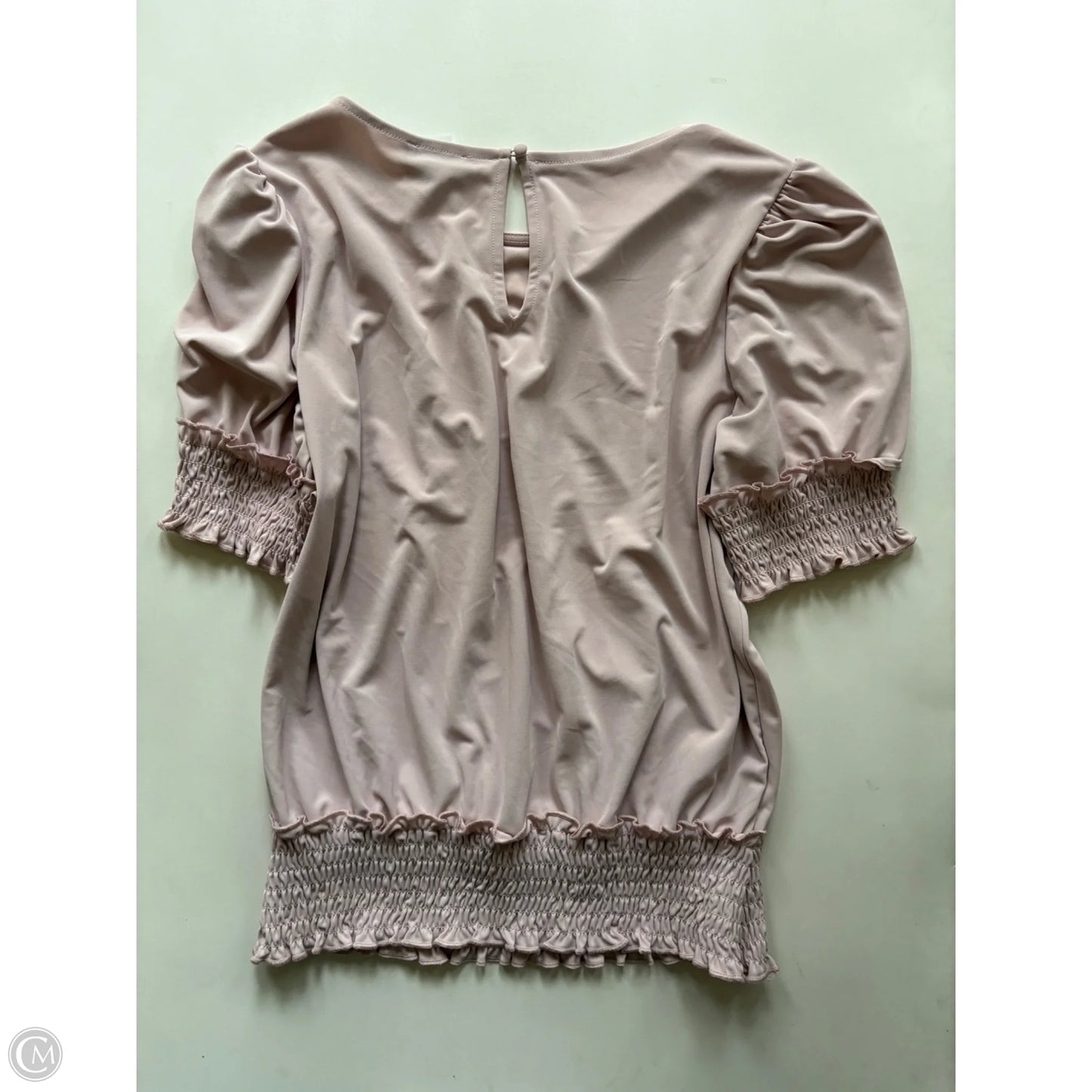 Top Short Sleeve By Express In Pink, Size: M