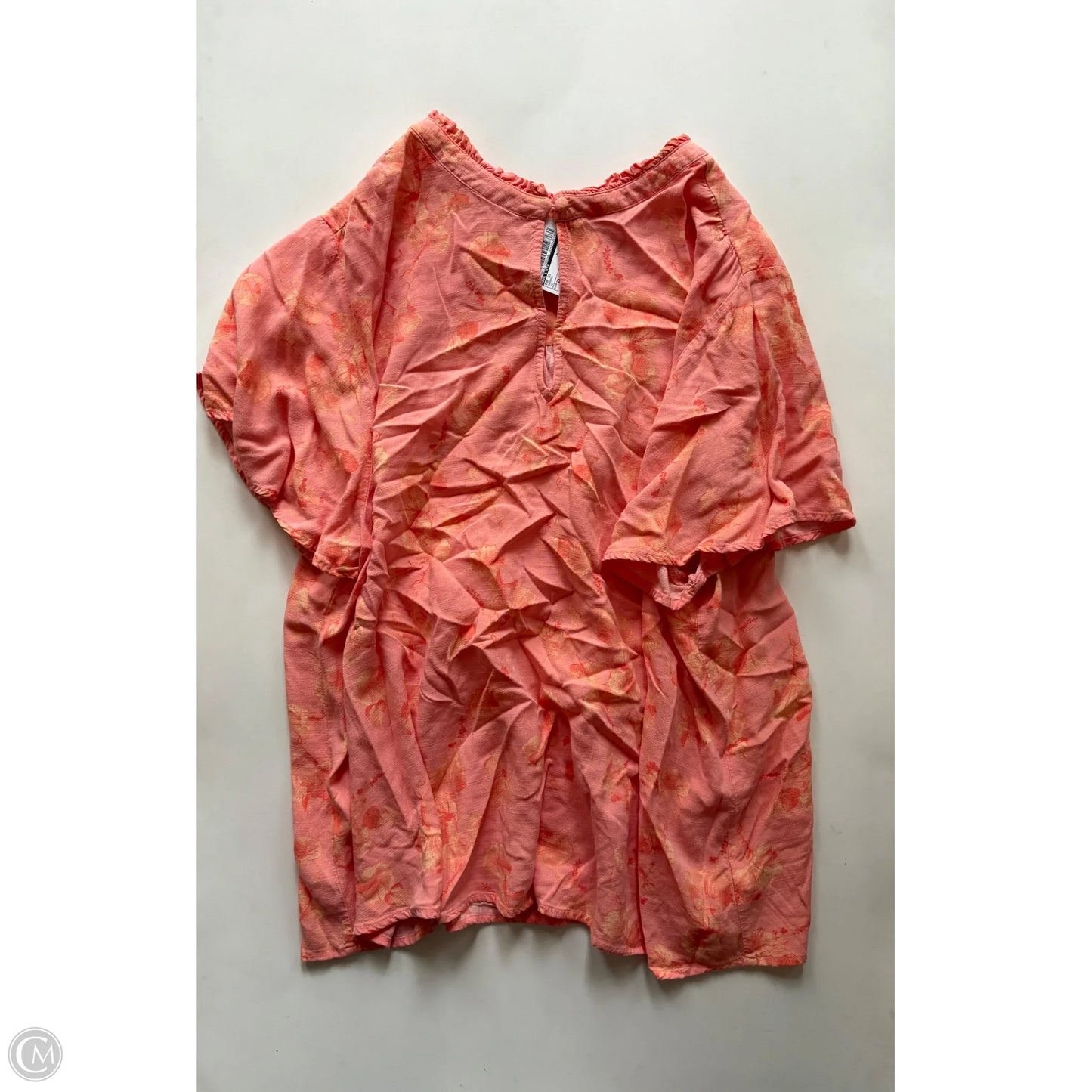 Top Short Sleeve By Ava & Viv In Orange, Size: 2x