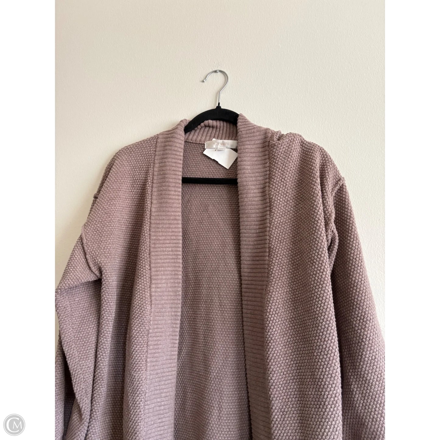 Sweater Cardigan By Flat White In Brown, Size: Osfm