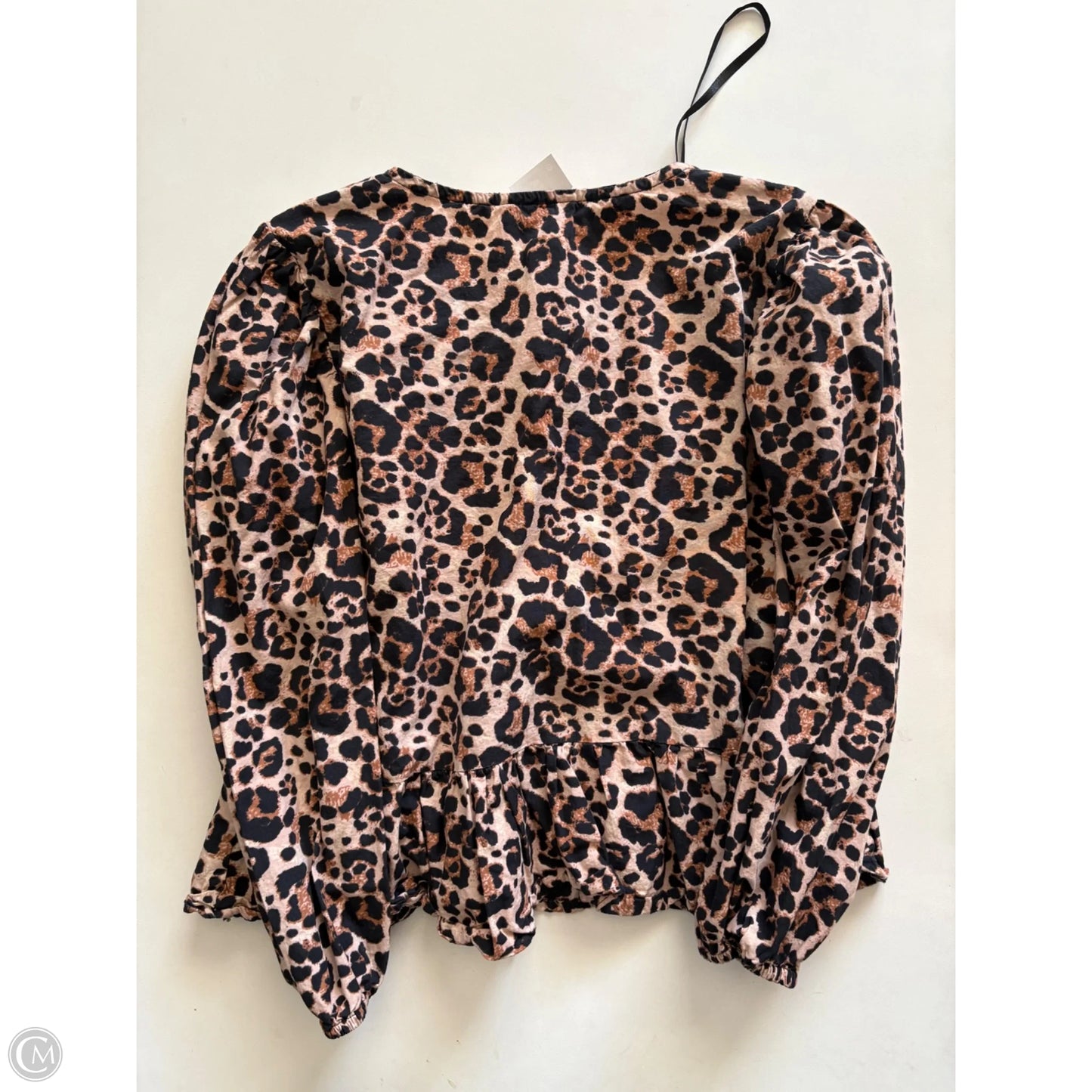 Top Short Sleeve By Sim & Sam In Animal Print, Size: Xl
