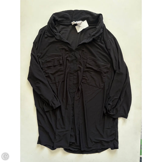 Top Long Sleeve By Good Days Only In Black, Size: 1x