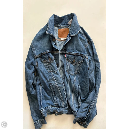 Jacket Denim By Levis In Blue, Size: L