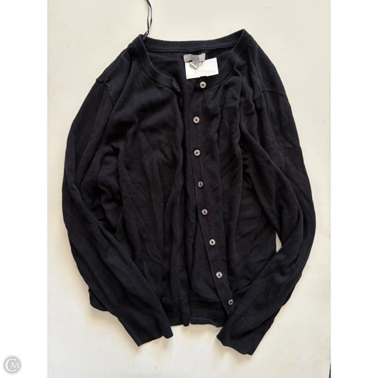 Sweater Cardigan By Croft And Barrow In Black, Size: Xl