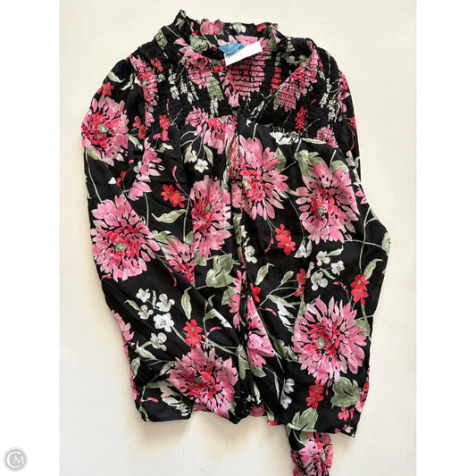 Blouse Long Sleeve By Draper James In Floral Print, Size: 2x