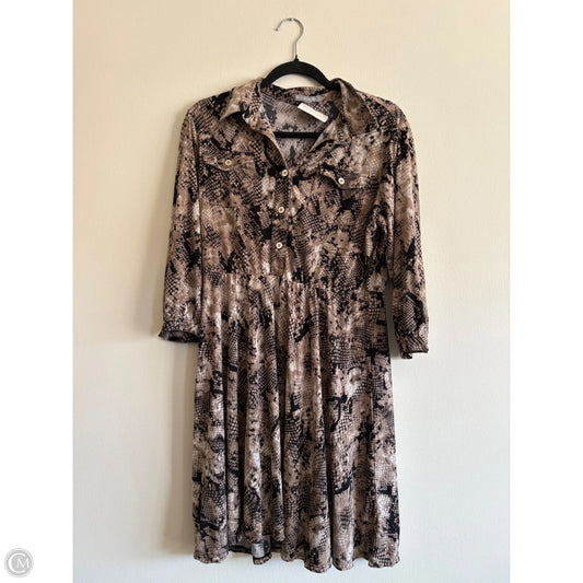 Dress Casual Midi By My Colletion In Animal Print, Size: L
