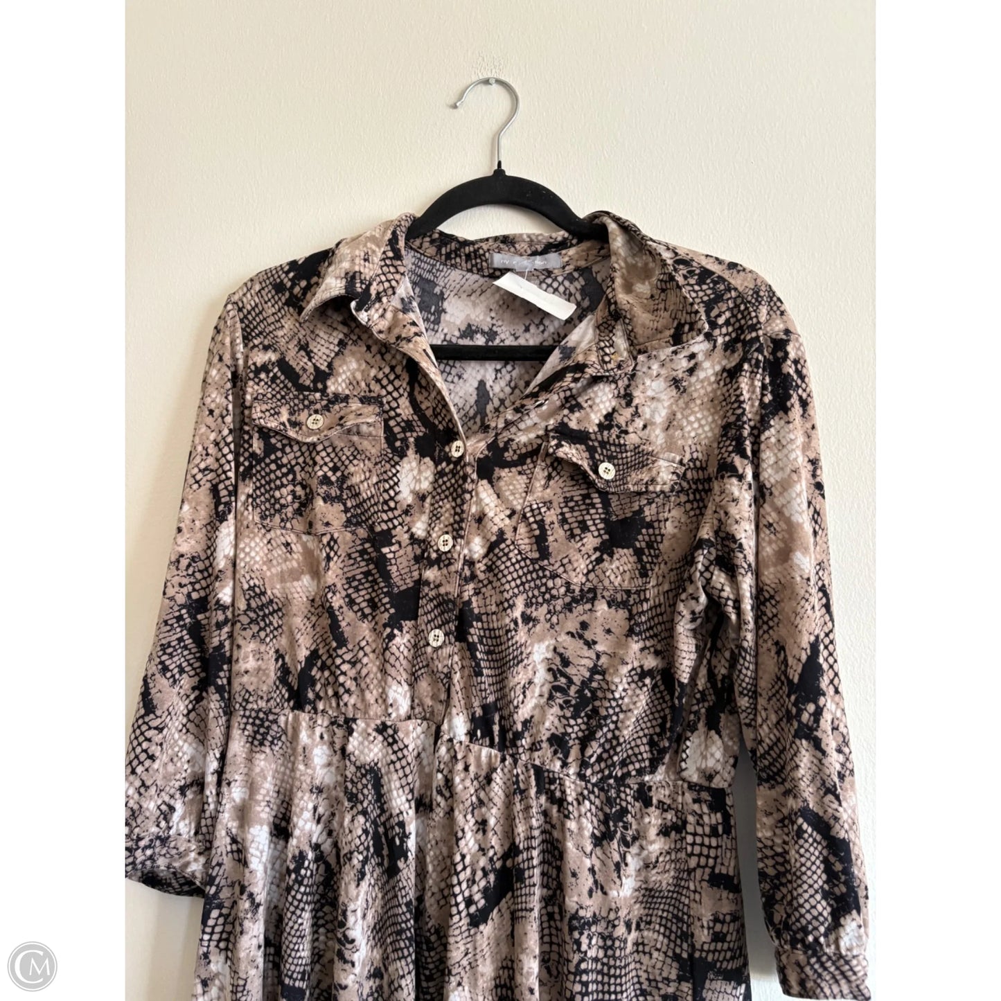 Dress Casual Midi By My Colletion In Animal Print, Size: L