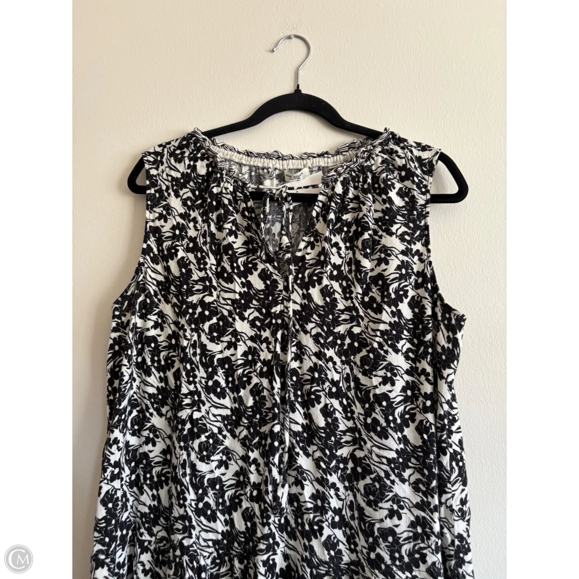 Dress Casual Midi By Max Studio In Black & Cream, Size: 1x – Clothes Mentor Fayetteville NC #199