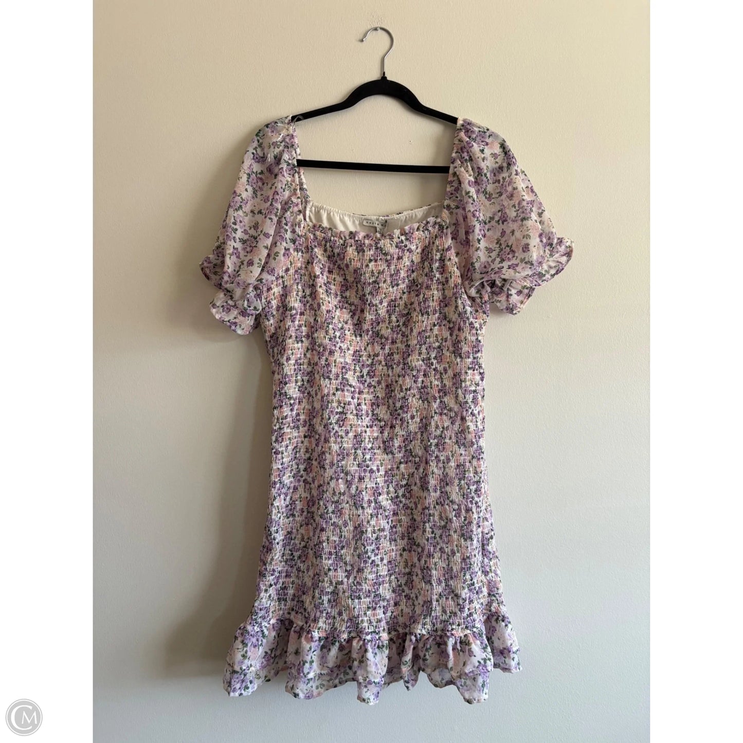 Dress Casual Midi By Haute Monde In Floral Print, Size: Xl