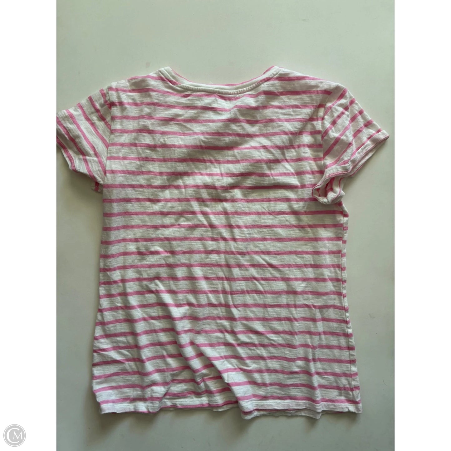 Top Short Sleeve By Lc Lauren Conrad In Striped Pattern, Size: M