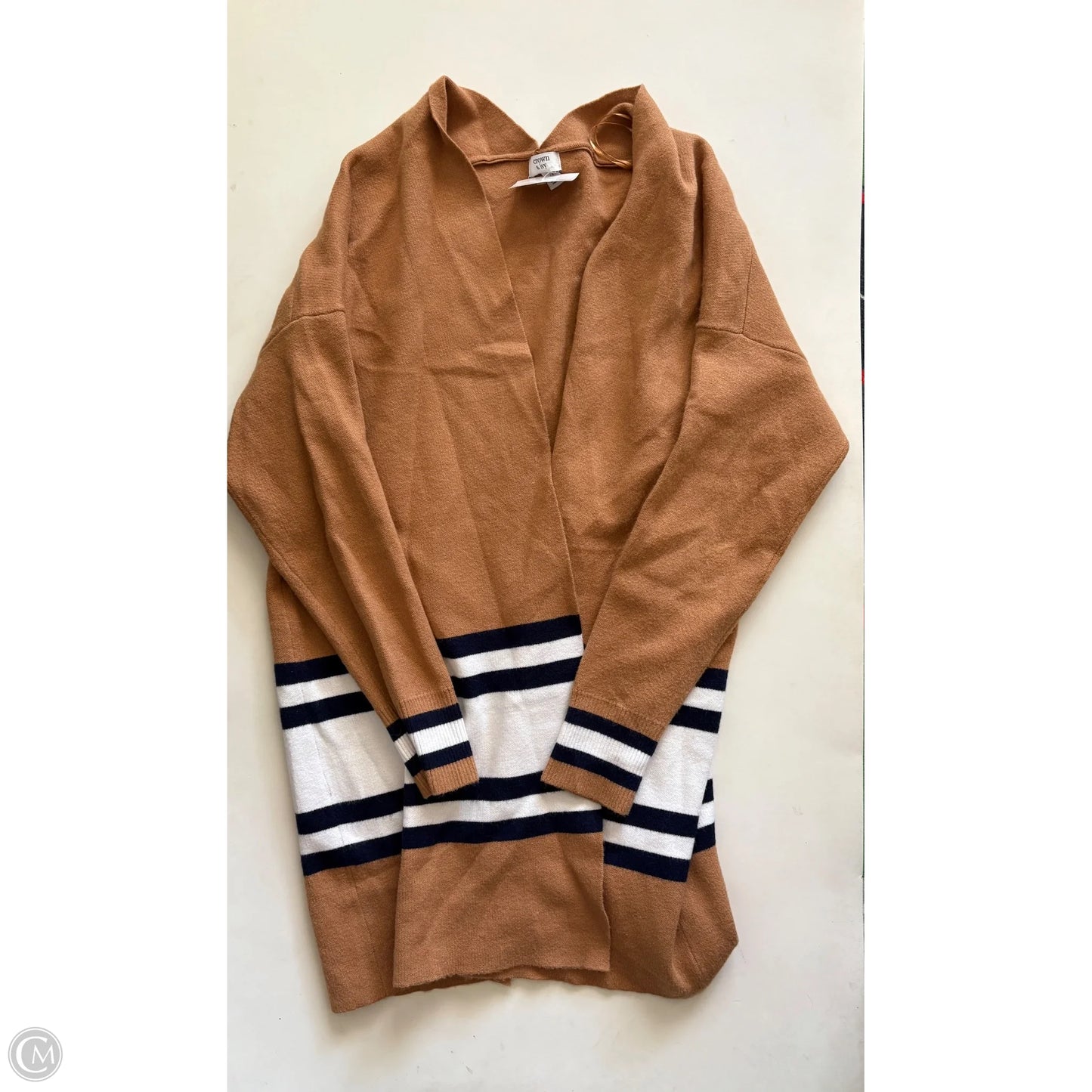 Sweater Cardigan By Crown And Ivy In Brown, Size: M