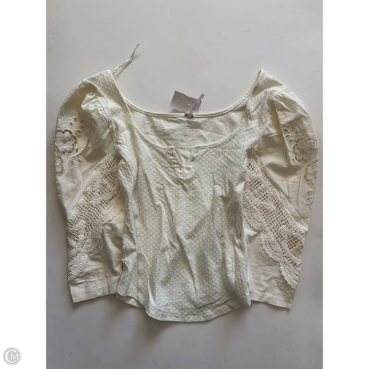 Top Long Sleeve By Free People In Cream, Size: Xs